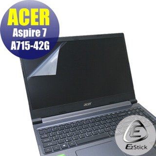 【Ezstick】ACER A715-42 A715-42G 靜電式筆電LCD液晶螢幕貼 (可選鏡面或霧面)