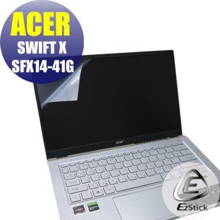 【Ezstick】ACER Swift X SFX14-41G 靜電式筆電LCD液晶螢幕貼 (可選鏡面或霧面)