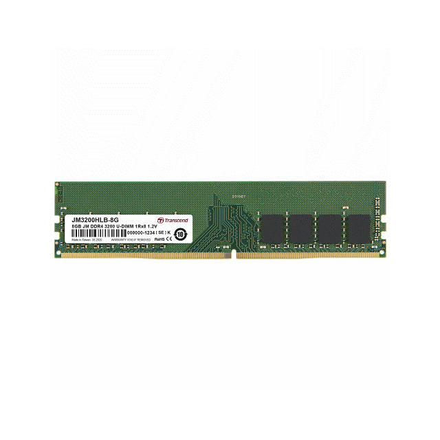 創見8GB JM DDR4 3200 U-DIMM 1Rx8 1.2V(FOR PC) 記憶體