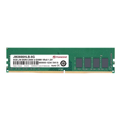 創見8GB JM DDR4 2666 U-DIMM 1Rx8 1Gx8(FOR PC) 記憶體