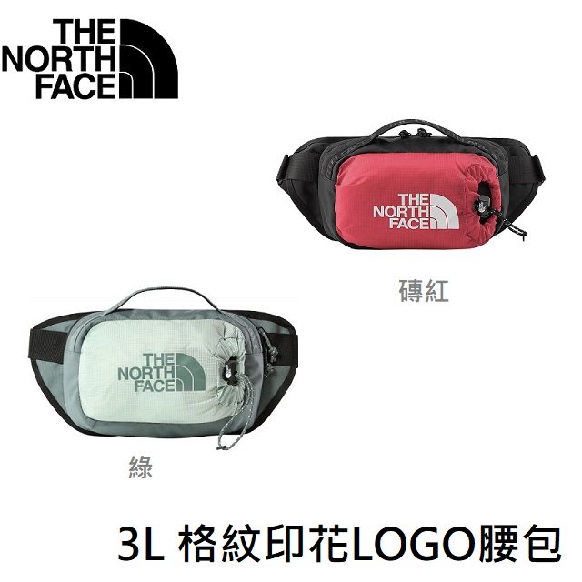 [ THE NORTH FACE ] 中性 3L 格紋印花LOGO腰包 / NF0A52RW