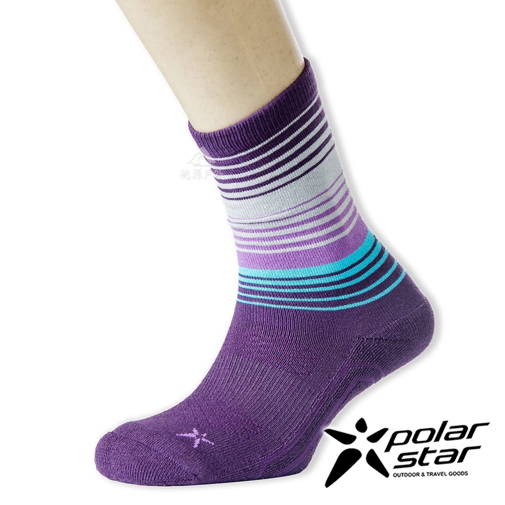 【PolarStar】LifeStyle羊毛健行襪『暗紫』P21514 露營.戶外.登山.羊毛襪.保暖襪.彈性襪.休閒襪.長筒襪.襪子