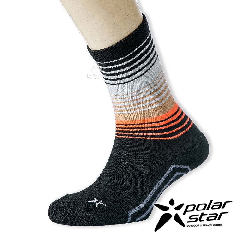 【PolarStar】LifeStyle羊毛健行襪『黑』P21514 露營.戶外.登山.羊毛襪.保暖襪.彈性襪.休閒襪.長筒襪.襪子