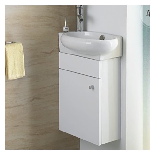 [新時代衛浴] 美國品牌KARAT小臉盆浴櫃組43*29cm，小空間最適用KC922R
