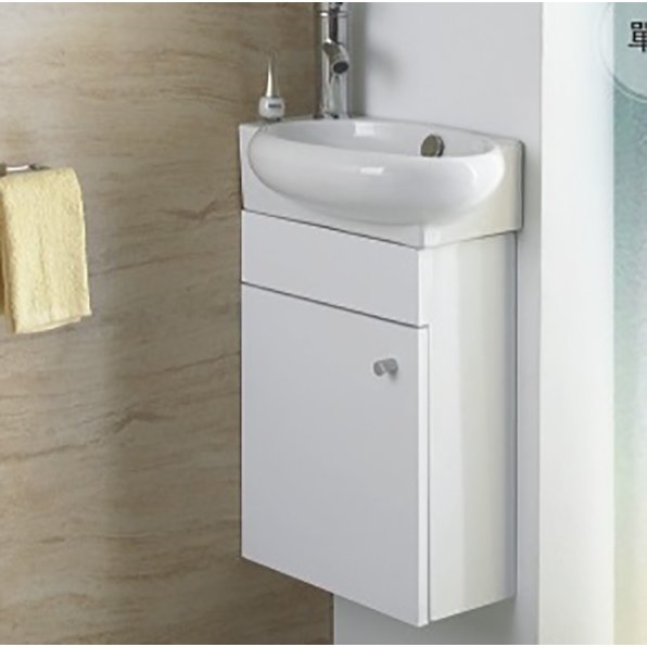 新時代衛浴 美國品牌 karat 小臉盆浴櫃組 43 * 29 cm 小空間最適用 kc 922 r