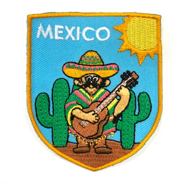 墨西哥人 墨西哥帽子 熨斗刺繡布章 捲餅貼布 布標 燙貼 徽章 肩章 識別章 背包貼