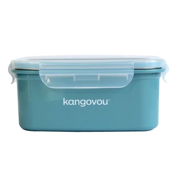 kangovou jumbo 呷飽餐盒 1000 ml 莫藍迪 | 小袋鼠不鏽鋼餐具 | 便當盒