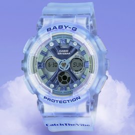 CASIO BABY-G 果凍系列嘻哈復古風聯名錶/藍色/BA-130CV-2A - PChome 商店街