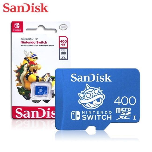 SanDisk 400G microSDXC UHS-I 任天堂Switch專用記憶卡 (SD-SQXAO-400G) 傳輸速率高達 100MB/s