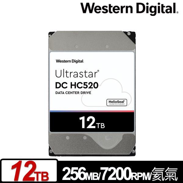 WD Ultrastar DC HC520 12TB 3.5吋企業級硬碟(台灣本島免運費)