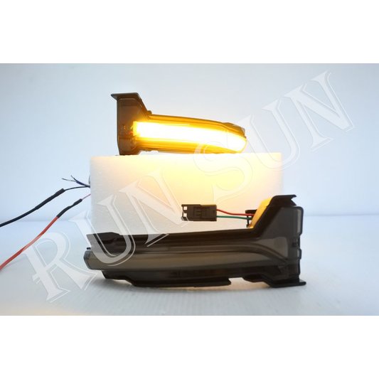 ●○RUN SUN 車燈,車材○● 全新 福特 2019 2020 FOCUS MK4 LED燻黑 後視鏡 燈殼 流水方向燈 一對