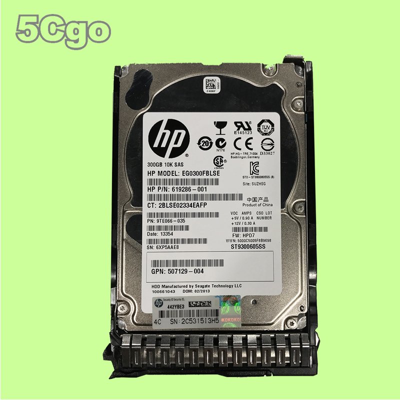 5Cgo【權宇】HP 伺服器硬碟 619286-001 ST9300605SS EG0300FBLSE 300G 含稅