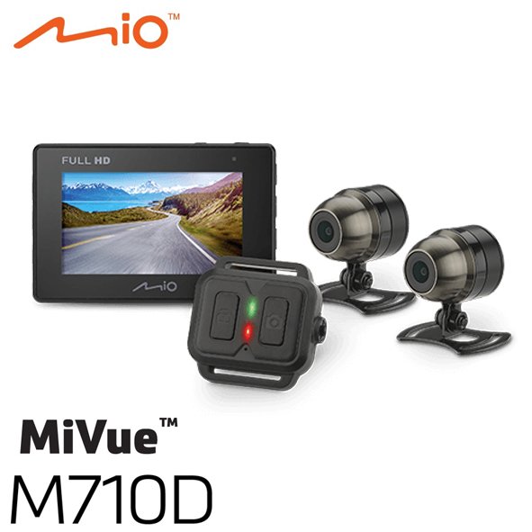 【民權橋電子】Mio 勁系列 MiVue M710D 機車雙鏡頭行車紀錄器 前後雙鏡頭 (送32G) 1080P 夜視清晰