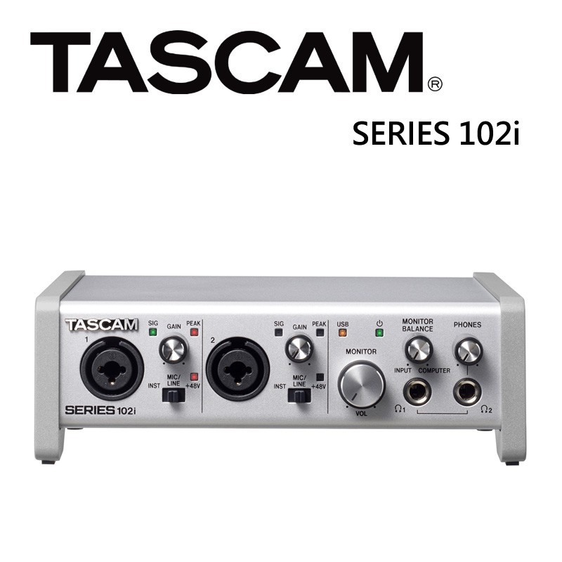 TASCAM SERIES 102i 錄音介面