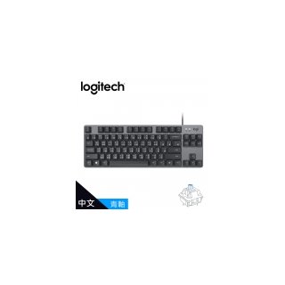 【logitech 羅技】K835 TKL 青軸 有線鍵盤 - 黑色