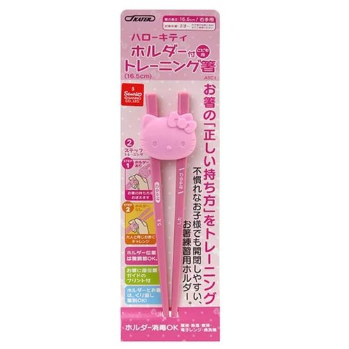 佳佳玩具 --- 正版授權 Kitty 大臉 學習筷 右手專用 兒童餐具 筷子 日本進口【37422180】