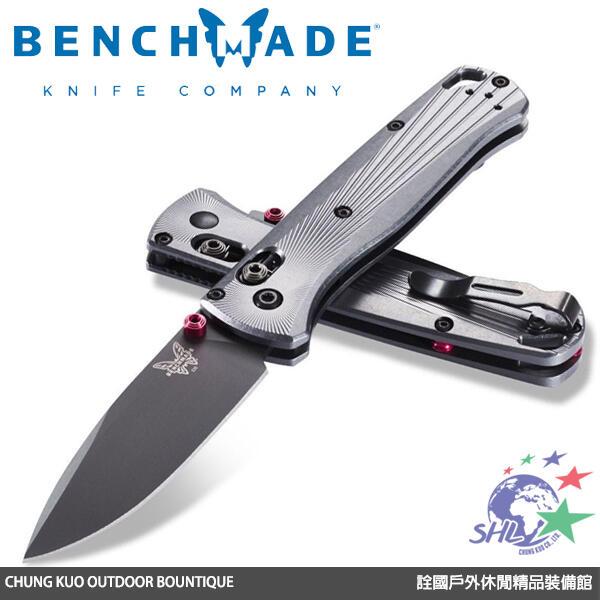 【詮國】Benchmade Bugout AXIS 銀灰鋁柄折刀 / M390鋼黑平刃 / 535BK-4