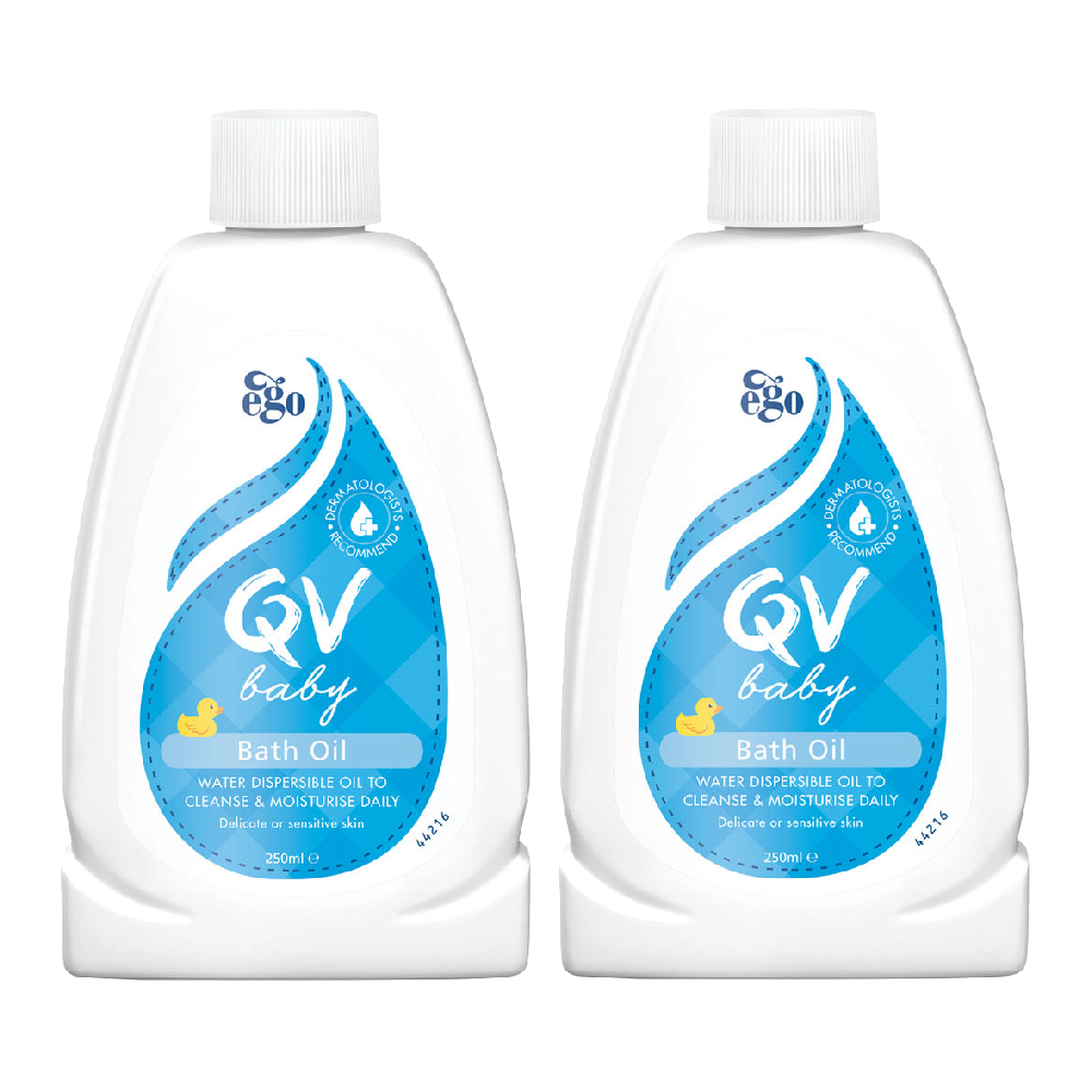 Ego意高 QV嬰幼兒呵護沐浴油250ml (2入組)