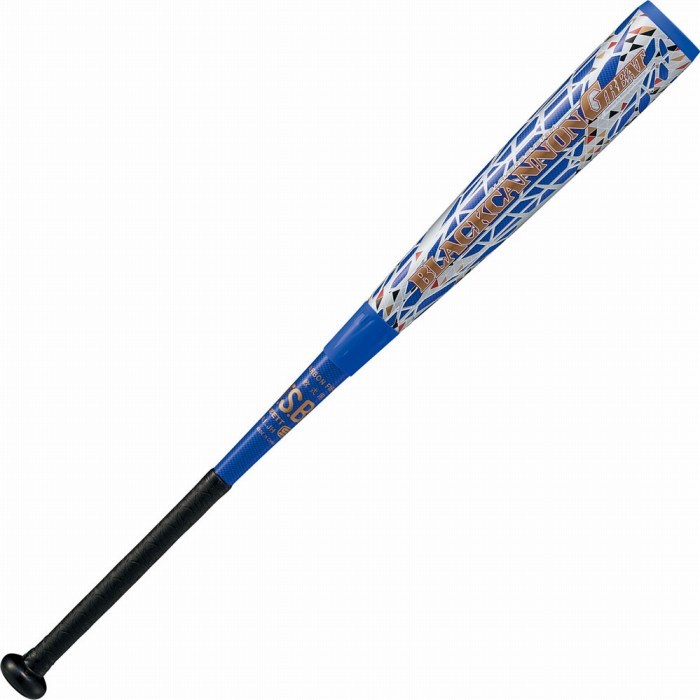 「野球魂」--「ZETT」【BLACK CANNON GREAT】「碳纖維」軟式棒球鋁棒（BCT35084FW，2500寶藍色）84公分，720公克，長打型設計，附球棒袋