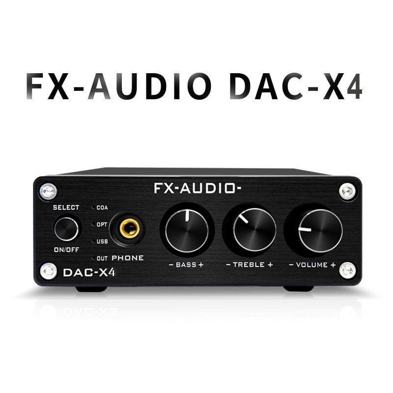 【寒舍小品】全新公司貨 FX-AUDIO DAC-X4 DAC 耳擴 保固一年 光纖_USB_同軸 耳機擴大機