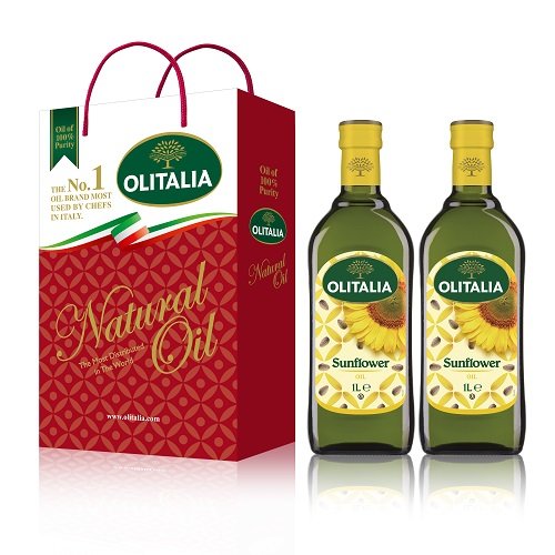 Olitalia 奧利塔頂級葵花油(1000mlx2瓶)沒有禮盒