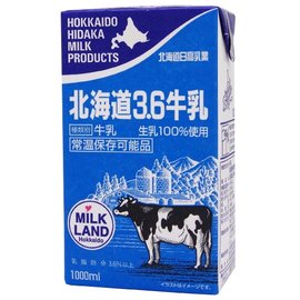 北海道日高3.6原味牛乳(保久乳)1000ML*6入