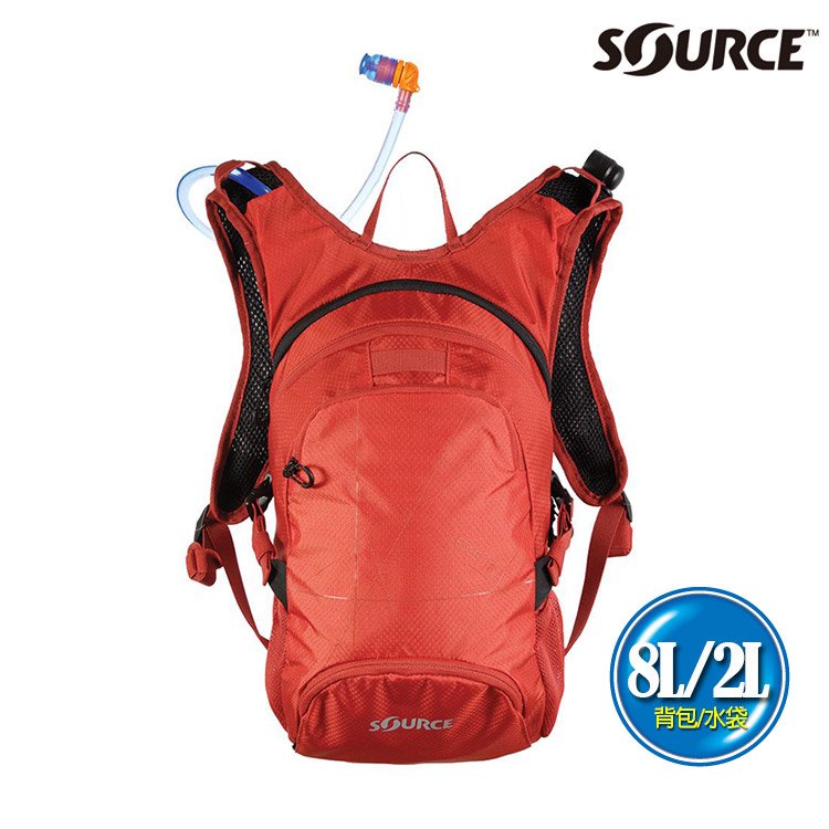 SOURCE 戶外健行水袋背包 Fuse 8L 2054129108 (8L/水袋2L) / 登山 單車 自行車 跑步 補水 抗菌