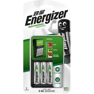 【現貨附發票】Energizer 勁量 經濟型電池充電器 附鎳氫充電電池3號4入