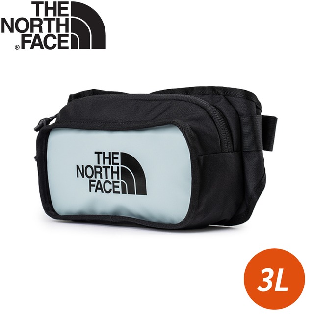 【The North Face EXPLORE HIP PACK 3L腰包《銀藍》】3KZX/休閒腰包/小包/斜背包/側背包