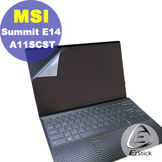MSI Summit E14 A11SCST 觸控版 適用 靜電式筆電LCD液晶螢幕貼 (可選鏡面或霧面)