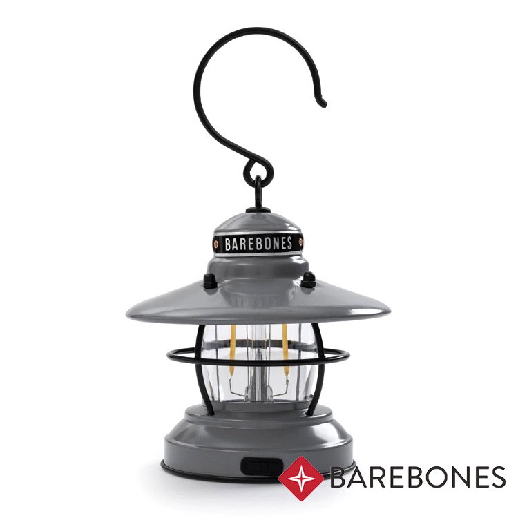 【Barebones】Edison Mini Lantern 吊掛營燈-100流明『灰石色』戶外/登山/露營燈/戶外照明/ LED營燈/USB充電 LIV-293