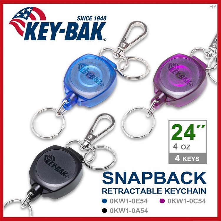 KEY BAK SNAPBACK系列 24伸縮鑰匙圈#0KW1 【AH31077】i-style居家生活