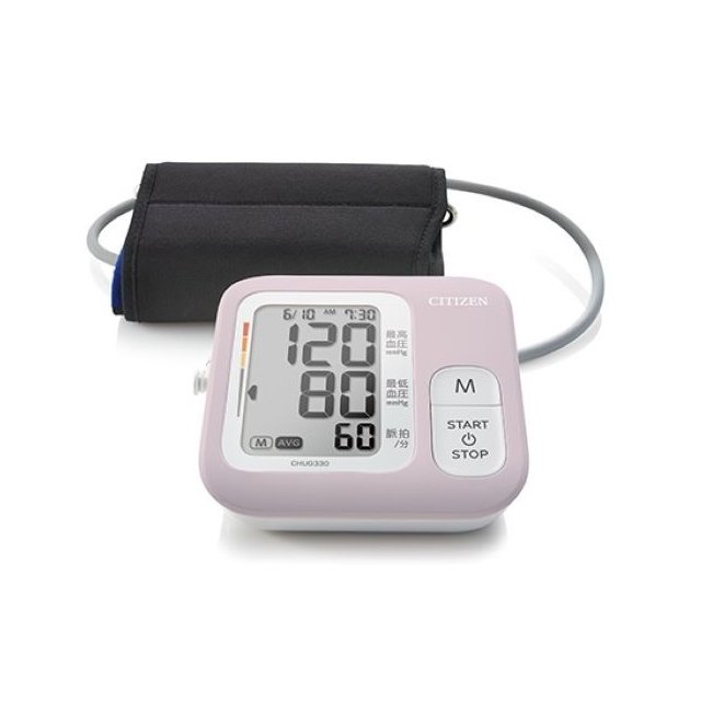 CITIZEN 星辰電子血壓計 CHUG330 (手臂式) 粉色 血壓計