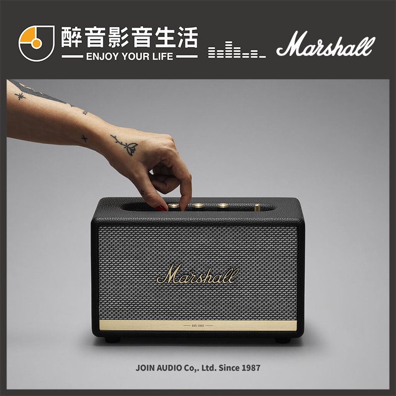 【醉音影音生活】英國 Marshall Acton II Bluetooth 經典黑 藍牙喇叭.藍牙5.0.台灣公司貨