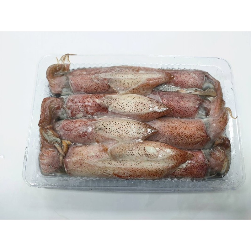 【烤肉系列】船凍尖管(7-10尾)/約300g±10%/小卷~自然鮮甜,口感Q彈有嚼勁，怎麼料理都好吃