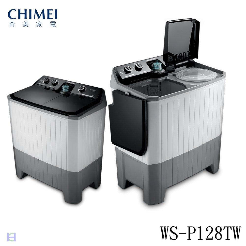 《和棋精選》《歡迎分期》CHIMEI奇美洗衣12Kg/脫水8kg雙槽洗衣機 WS-P128TW
