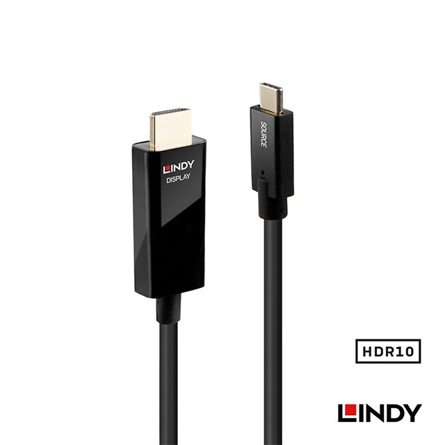 LINDY 林帝 43293 主動式USB3.1 Type-C to HDMI 2.0 HDR轉接線 3M /紐頓e世界