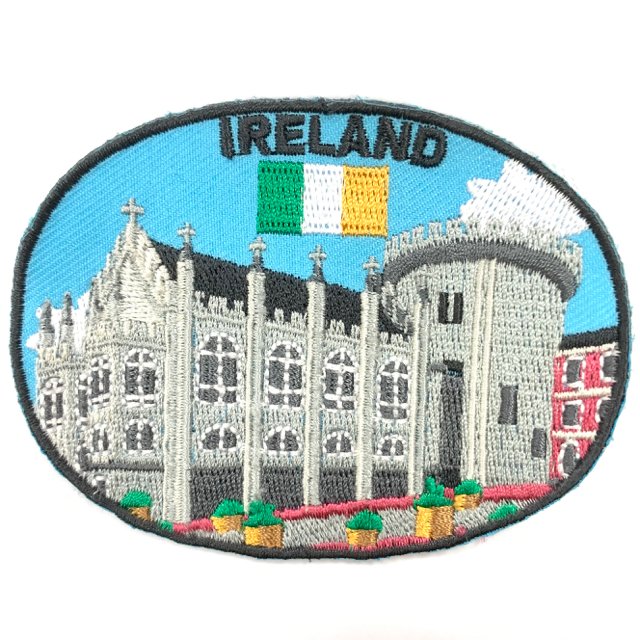 愛爾蘭都柏林城牆 皮包 手機 刺繡貼布 電繡貼 背膠補丁 外套刺繡士氣章 貼章 補丁貼 燙布貼 徽章
