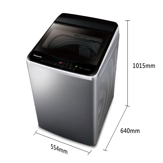 《Panasonic 國際》ECONAVI 13公斤(KG) 雙科技變頻直立式洗衣機 NA-V130LBS (不鏽鋼)(含基本安裝)