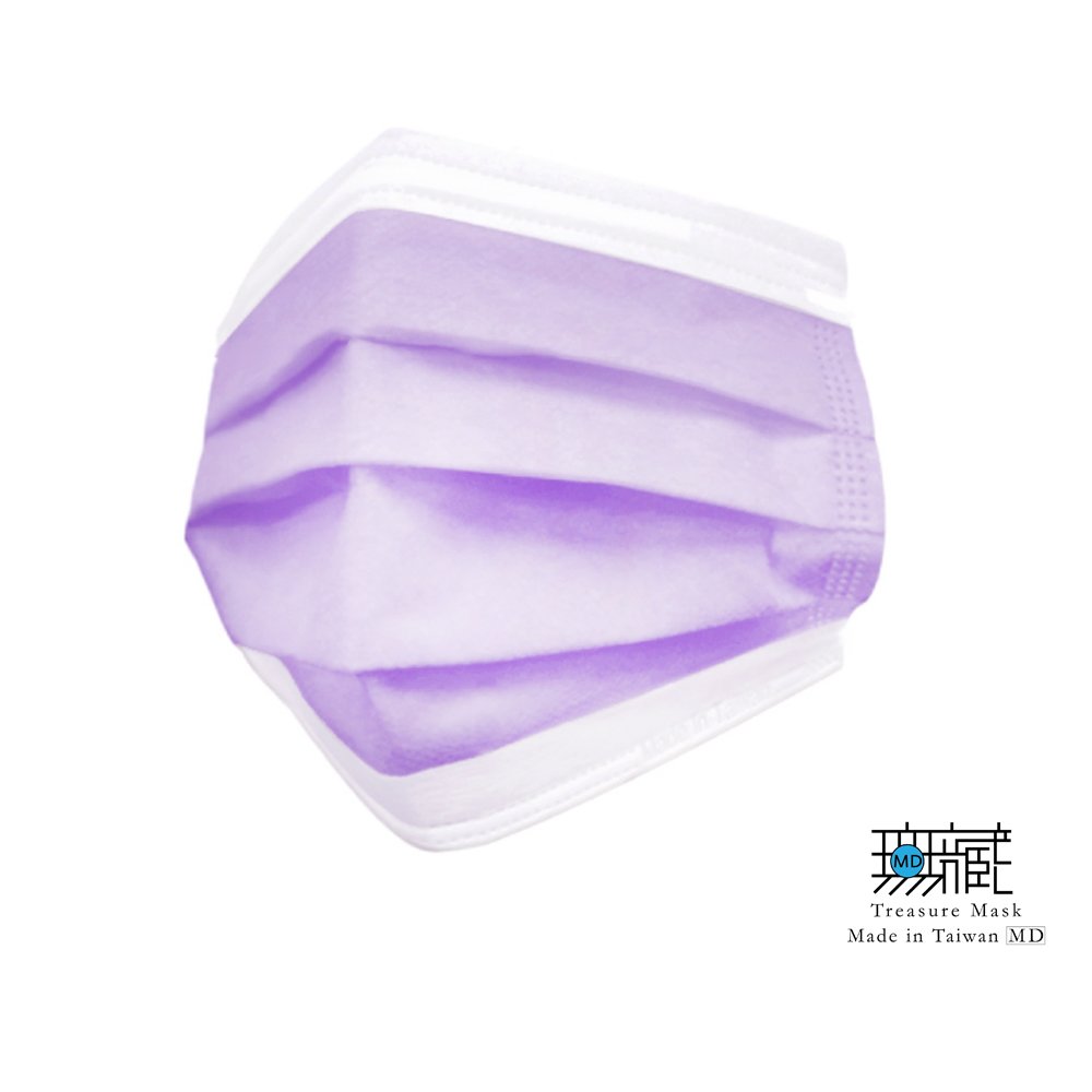 【防疫優先】【無藏生醫】夢幻紫 三層醫療口罩 | 成人款 50 入盒裝
