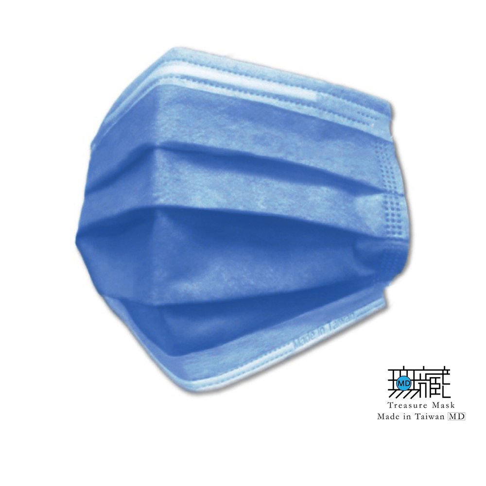 【防疫優先】【無藏生醫】寶石藍 三層醫療口罩 | 成人款 50 入盒裝