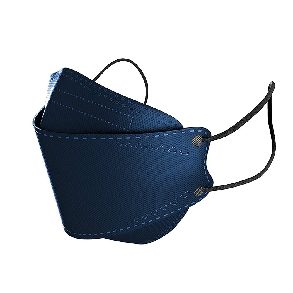 【藍色】台灣製4D口罩 【5入裝】立體口罩 魚型口罩 KF94口罩