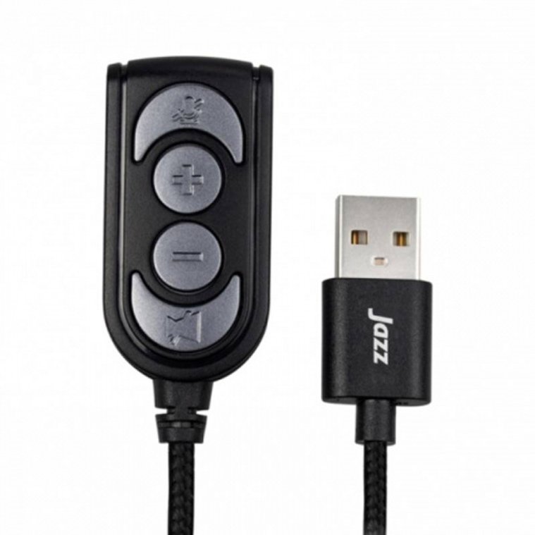 INTOPIC 廣鼎 JAZZ-UB85 7.1ch 環繞音效 USB 3.5mm 120CM 音效轉接器