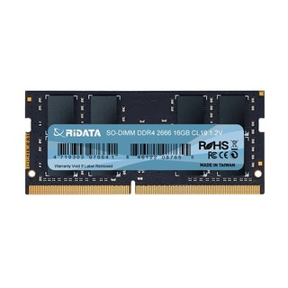 RIDATA 錸德 16GB DDR4 2666/SO-DIMM 筆記型電腦記憶體 /個 4719303976641