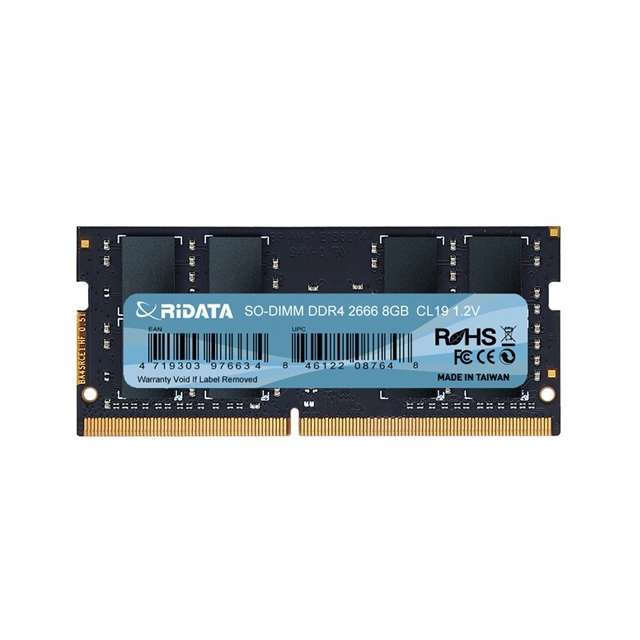 RIDATA 錸德 8GB DDR4 2666/SO-DIMM 筆記型電腦記憶體 /個 4719303976634