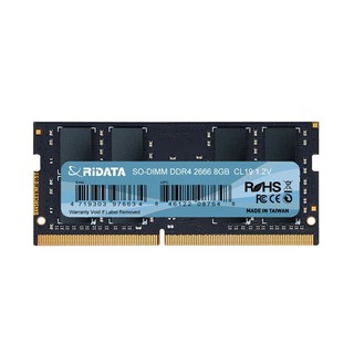 RIDATA 錸德 8GB DDR4 2666/SO-DIMM 筆記型電腦記憶體 /個 4719303976634