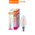 歐司朗 4.5W LED 可調光 蠟燭型 燈絲燈泡 E14 110V 4入組 官方直營店
