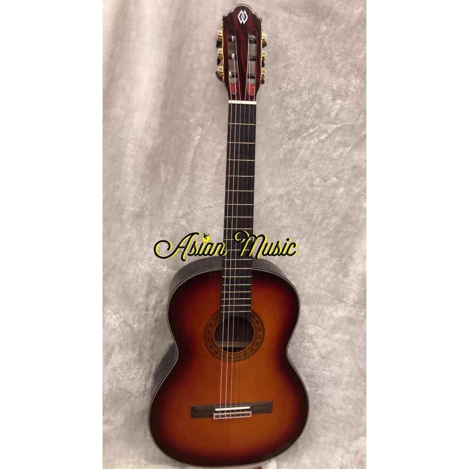 亞洲樂器 K.Marth Guitar LES380/LQ 高級單板古典吉他、雲杉面板、紅松玫瑰木側背版、高度可調整手感超好、漸層色、贈琴袋