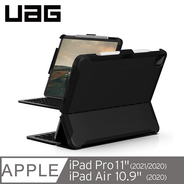 【愛瘋潮】 手機殼 UAG iPad Pro 11(2021)/Air 10.9吋耐衝擊鍵盤專用保護殻