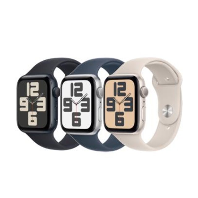 Apple Watch SE2 GPS 44mm 鋁金屬錶殼+運動錶帶 S/M _ 台灣公司貨 + 贈二